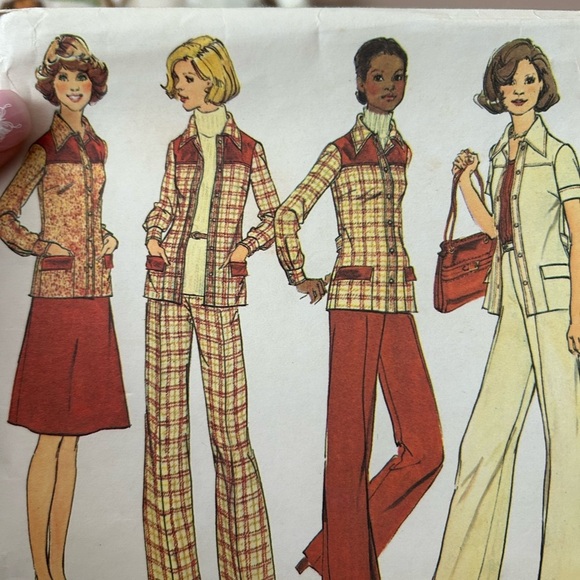 5/$25 sewing pattern woman pant and jacket 1975 size 14 🪡 - Picture 1 of 7